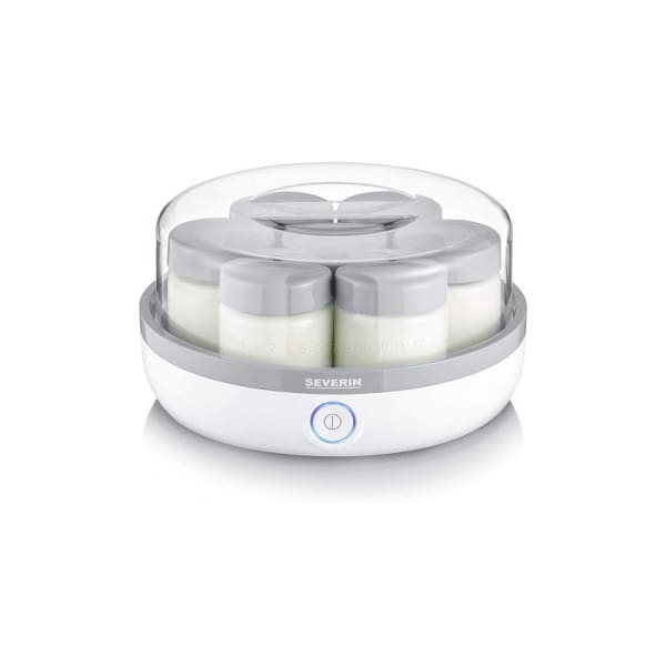 Yaourtière SEVERIN 7 Pots 150ml 13W blanc & gris (JG3518) Yaourtière SEVERIN 7 Pots 150ml 13W blanc & gris (JG3518)